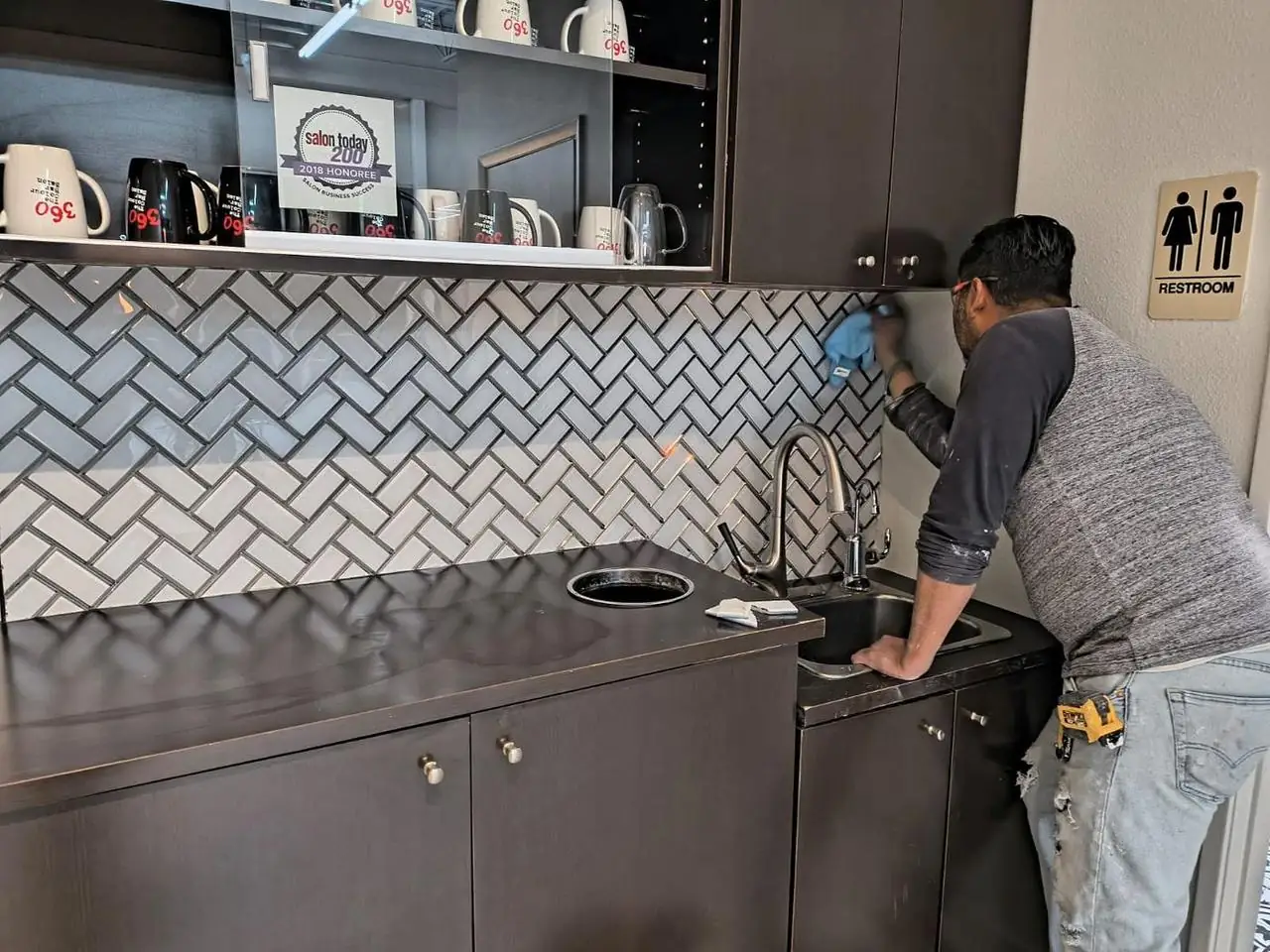 Fuenco crew installing a kitchenette